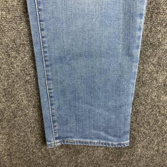 Levis 724 Jeans Womens 34 High Rise Straight Crop Cotton Stretch Pockets Light - Picture 2 of 8